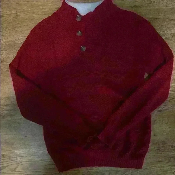 Boys Red Sweater Size Medium - Picture 1 of 6